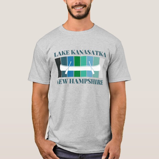T-shirt moderne du lac Kanasatka (Devant)