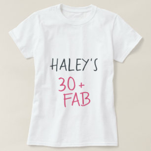 T-shirt Moderne élégant Hot Rose Noir 0 Fabuleux Anniversa