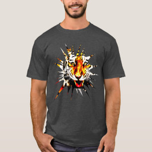 T-shirt Moderne Elégant Modèle Tiger Chauffage