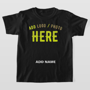 T-SHIRT MODERNE ET MODERNE PERSONNALISABLE NOIR VÉRIFIÉ