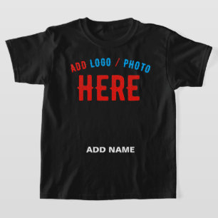 T-SHIRT MODERNE ET MODERNE PERSONNALISABLE NOIR VÉRIFIÉ