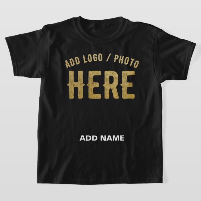 T-SHIRT MODERNE ET MODERNE PERSONNALISABLE NOIR VÉRIFIÉ (Poser)