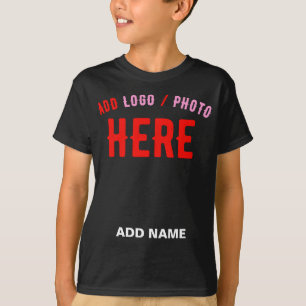 T-SHIRT MODERNE ET MODERNE PERSONNALISABLE NOIR VÉRIFIÉ