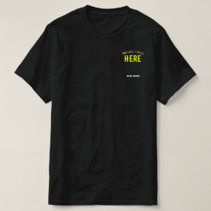T-SHIRT MODERNE ET MODERNE PERSONNALISABLE NOIR VÉRIFIÉ