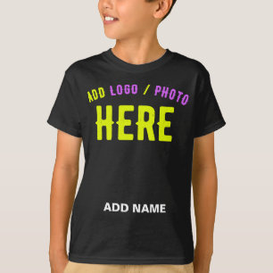 T-SHIRT MODERNE ET MODERNE PERSONNALISABLE NOIR VÉRIFIÉ