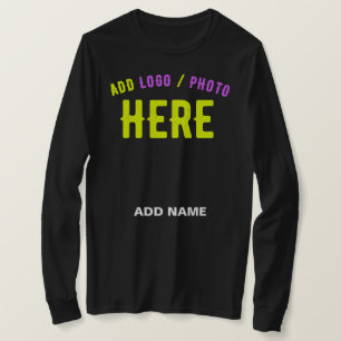 T-SHIRT MODERNE ET MODERNE PERSONNALISABLE NOIR VÉRIFIÉ