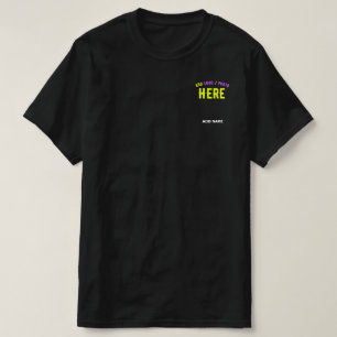 T-SHIRT MODERNE ET MODERNE PERSONNALISABLE NOIR VÉRIFIÉ