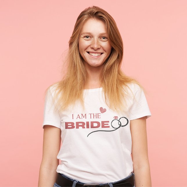 T-shirt Moderne Je Suis La Fête De Bachelorette Mariée (Créateur téléchargé)