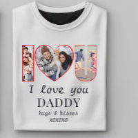 Moderne Je ♥ U Personnalisé Je T'Aime Papa Maman 3