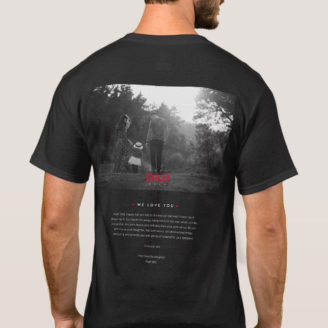 T-shirt Moderne Meilleur Papa Jamais Photo Funky Lettre fi (Créateur téléchargé)
