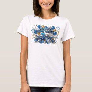 T-shirt Moderne motif artistique Joyeux Anniversaire 3ème