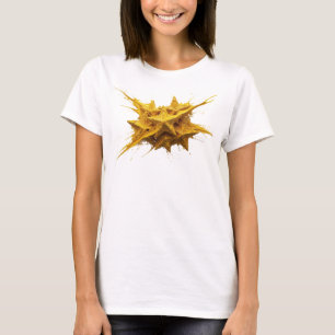 T-shirt Moderne or abstrait étoilé déclaration de style