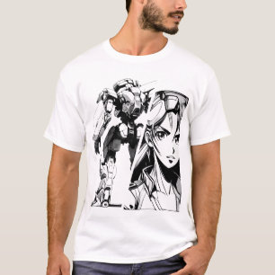 T-shirt Moderne Retro Unisex Jersey Court Manche