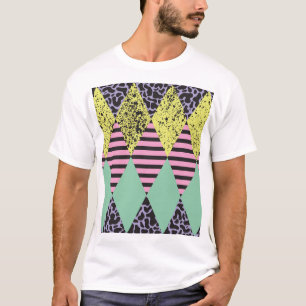 T-shirt Moderne Rhombus : Style Abstrait Sans Couche.