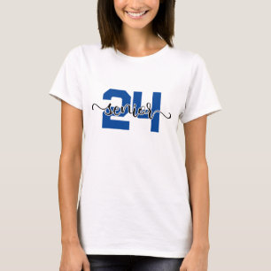 T-shirt Moderne Senior Swash 2024 en bleu profond