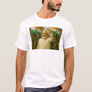 T-shirt Modi Dirige L'Inde Avec Force