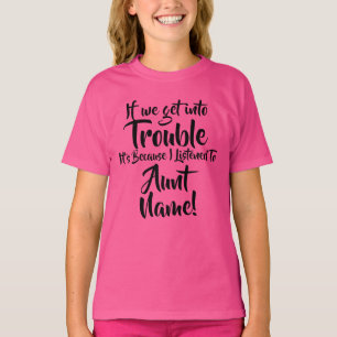 T-shirt Modifier le nom Texte Si nous arrivons en difficul