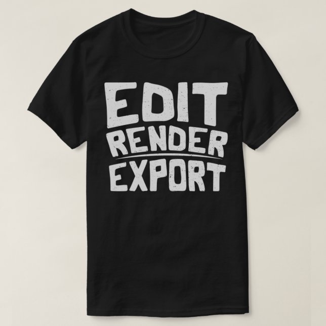 T-shirt Modifier le rendu Exporter le cinéaste 3 (Design devant)