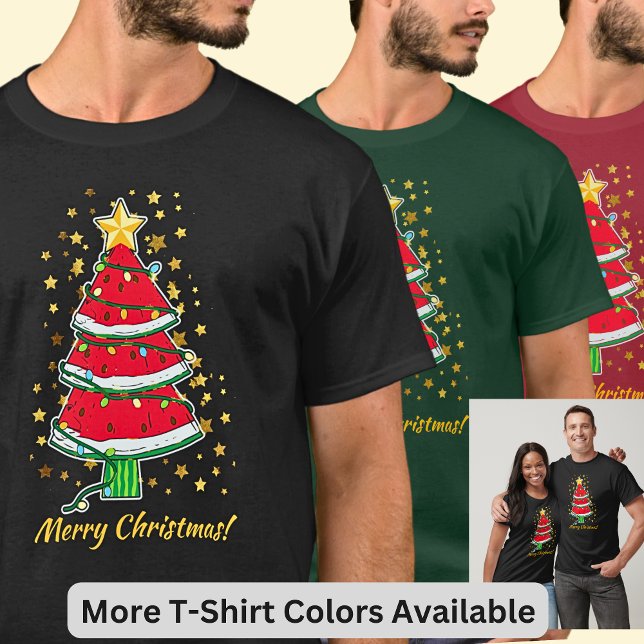 T-shirt Modifier le texte - Etoiles d'or de l'arbre de Noë (Créateur téléchargé)