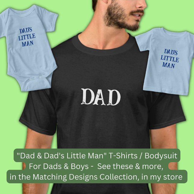 T-shirt Modifier le texte / titre - "DAD" - Fils père corr (Créateur téléchargé)