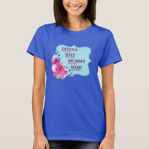 T-shirt Modifier N'IMPORTE QUEL Nom Date Légende Femme Mim