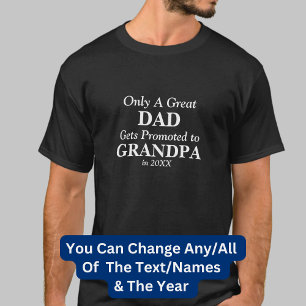 T-shirt Modifier n'importe quel texte DAD promu à grand-pè