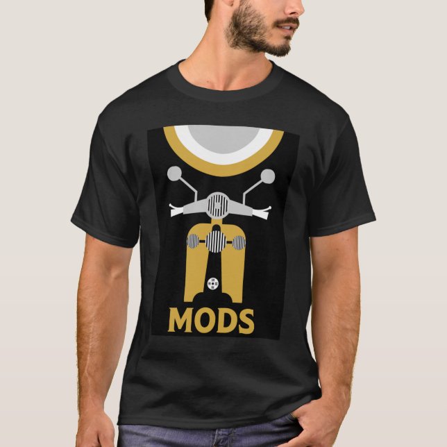 T-shirt Mods - Mods Et Rockers - Musique Britannique (Devant)