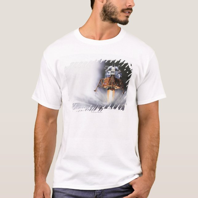 T-shirt Module lunaire d'Apollo Eagle (Devant)