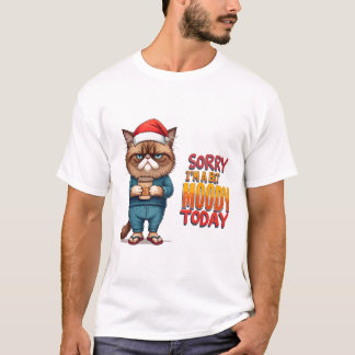 T-shirt Moeur de Noël de chat grincheux