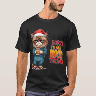 T-shirt Moeur de Noël de chat grincheux