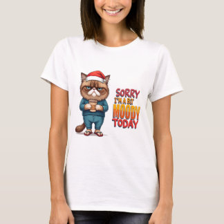 T-shirt Moeur de Noël de chat grincheux