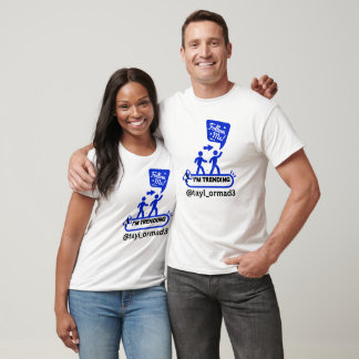 T-SHIRT MOI, CÉLÈBRE ! INFLUENCEUR SOCIAL BLEU ÉCLAIRANT U
