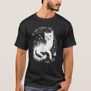 T-shirt Moi et Karma vibre comme ce chat paresseux