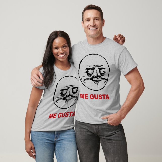 T-shirt moi gusta face rage face mème humour lol rofl (Unisexe)