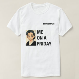 T-SHIRT MOI UN VENDREDI CONTRE MOI UN LUNDI COLORÉ