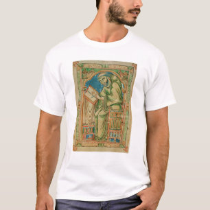 T-shirt Moine Eadwine au travail sur le manuscrit,