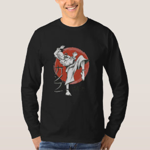T-shirt moine japonais asiatique combattant shao ling