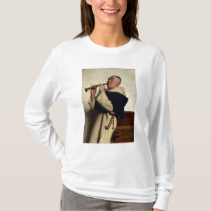 T-shirt Moine jouant une clarinette