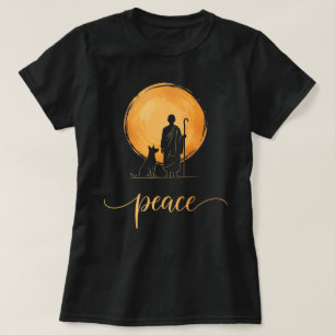 T-shirt Moines de la Marche pour la Paix avec Aloka Dog