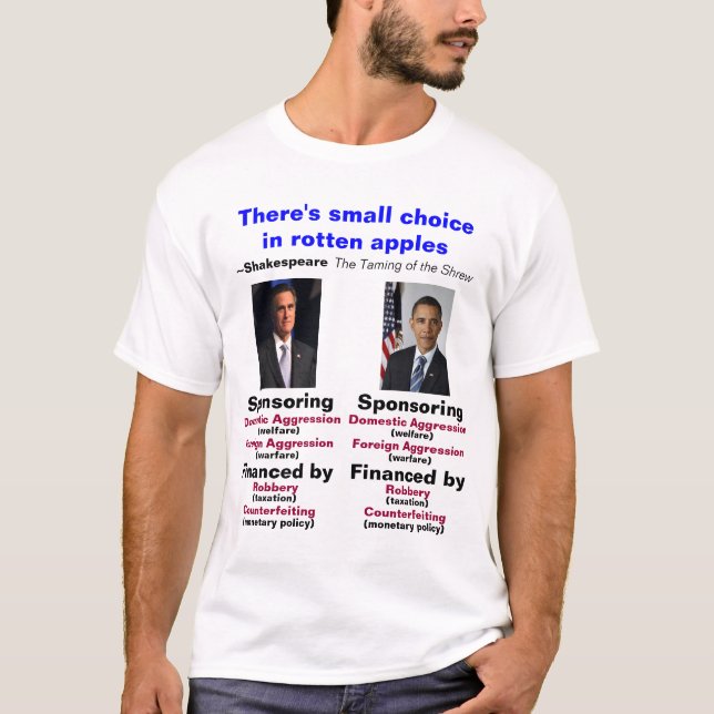 T-shirt Moins de deux maux (Devant)