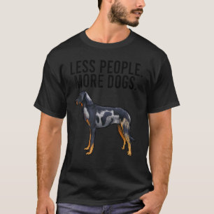 T-shirt Moins de gens Plus de chiens Beauceron Introvert