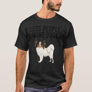 T-shirt Moins de gens Plus de chiens douces à couche roux