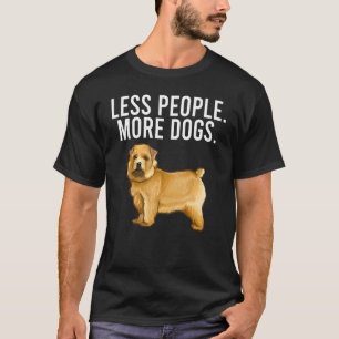 T-shirt Moins de gens Plus de chiens Norwich Terrier Intro