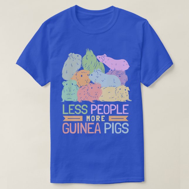 T-shirt Moins de gens Plus de cochons de Guinée (Design devant)
