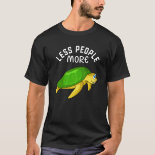 T-shirt Moins de gens Plus de tortues I Sea Turtle I Kids