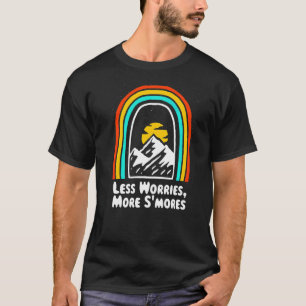 T-shirt Moins D'Inquiétudes Plus S'mores Camping Foodie Ca