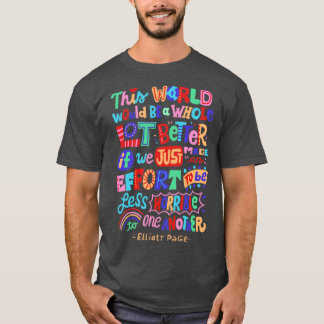 T-shirt Moins Horrible L'Un À L'Autre