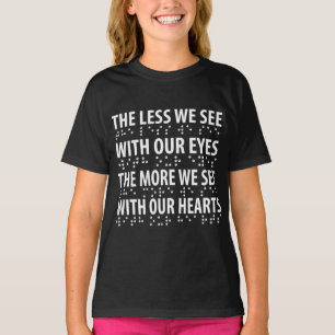 T-shirt Moins On Voit Avec Nos Yeux - Éclaircissement Brai
