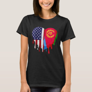 T-shirt Mois américain du patrimoine érythréen Drapeau Ery