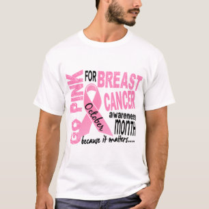 T-shirt Mois de conscience de cancer du sein